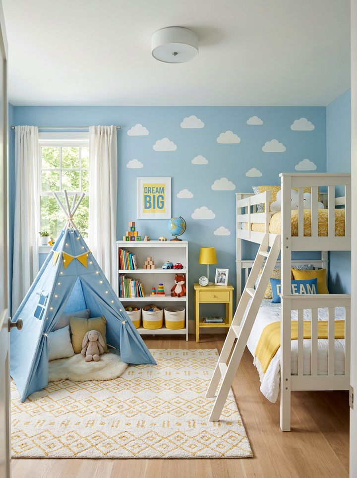 Powder Blue Kids Bedroom - 30 powder blue bedroom ideas