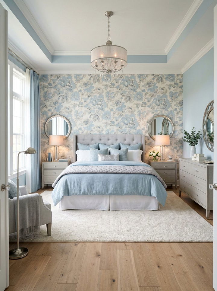 Powder Blue Master Bedroom - 30 contemporary blue bedroom ideas