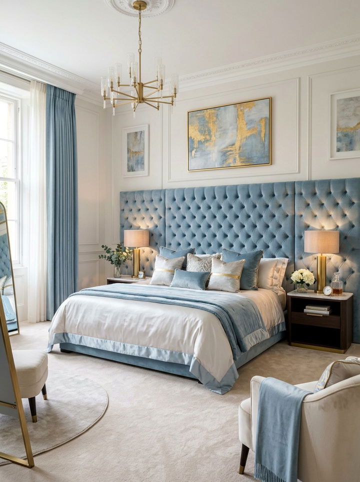 Powder Blue Velvet Bedroom - 30 powder blue bedroom ideas