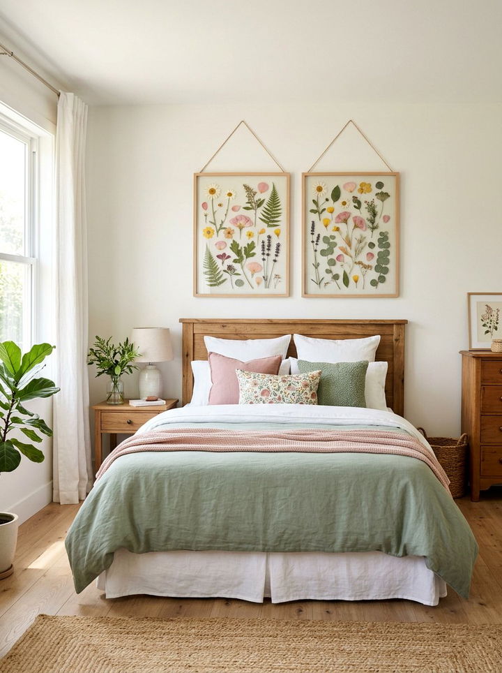 Pressed Flower Frame - 30 bedroom travel souvenir ideas