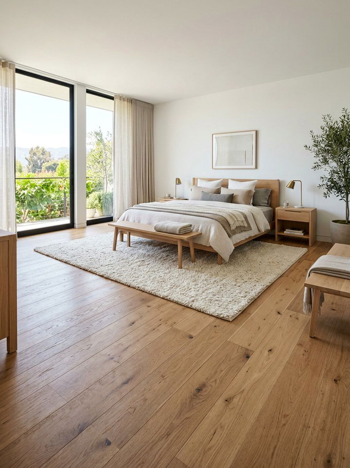 Primary bedroom hardwood flooring - 30 new construction bedroom ideas