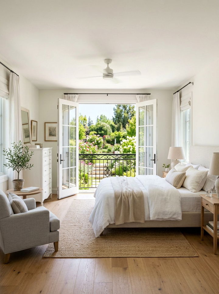 Primary bedroom juliet balcony - 30 new construction bedroom ideas