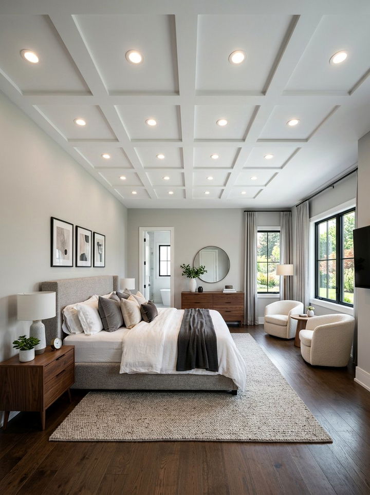 Primary bedroom recessed lighting - 30 new construction bedroom ideas