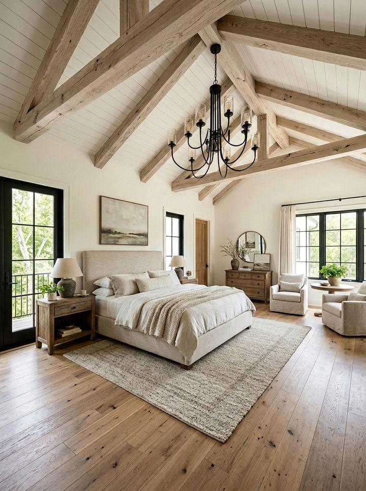 Primary bedroom vaulted ceiling - 30 new construction bedroom ideas