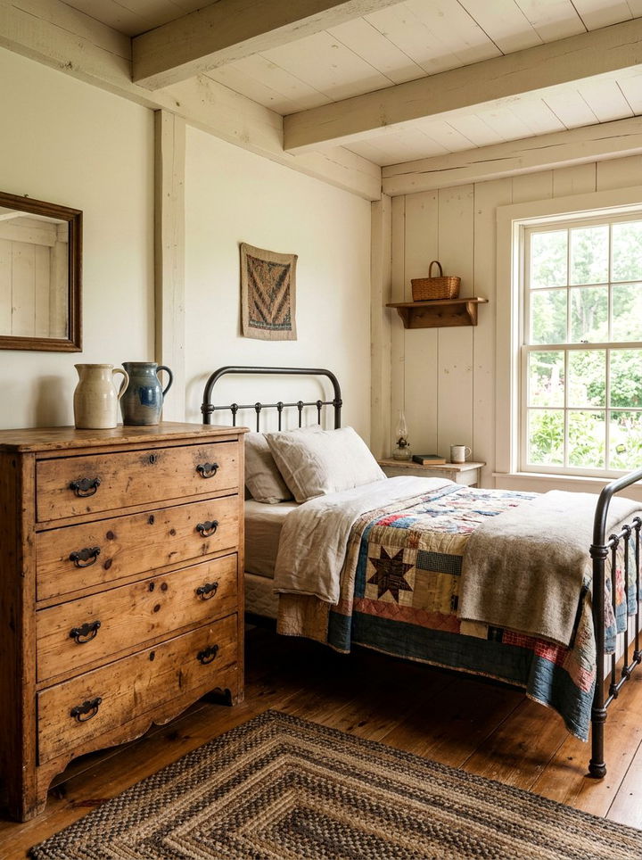 Primitive Pine Dresser - 30 bedroom vintage dressers