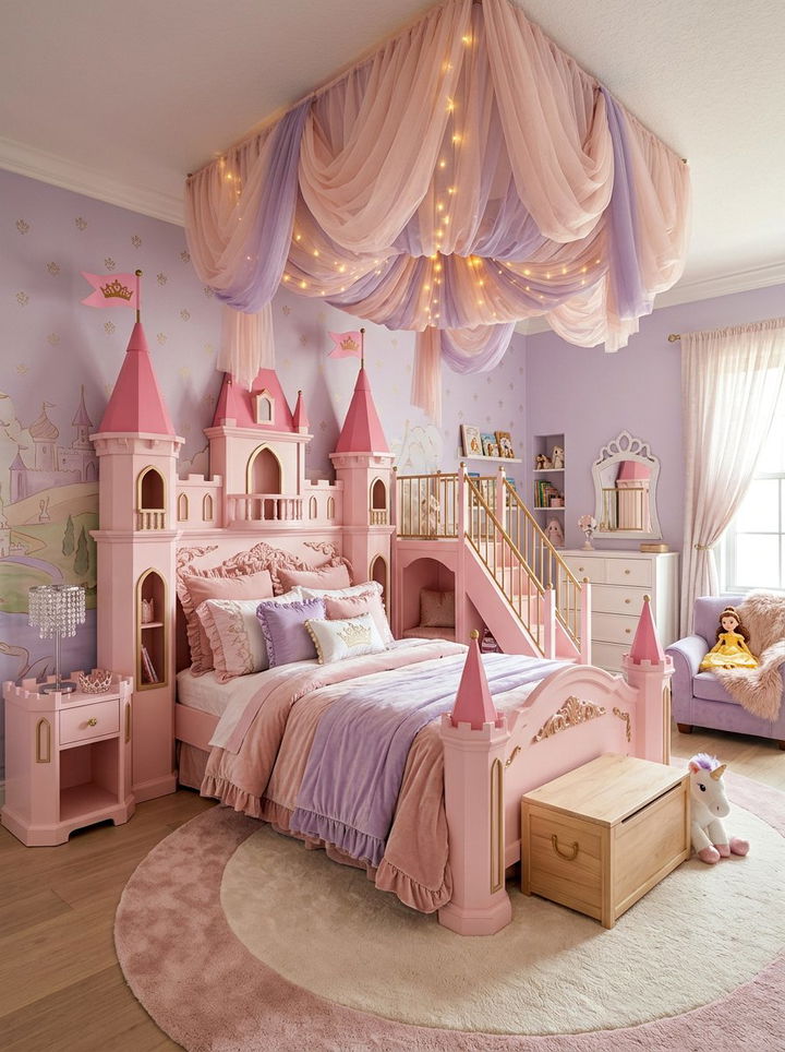 Princess Castle Bed - 30 kids bedroom ideas