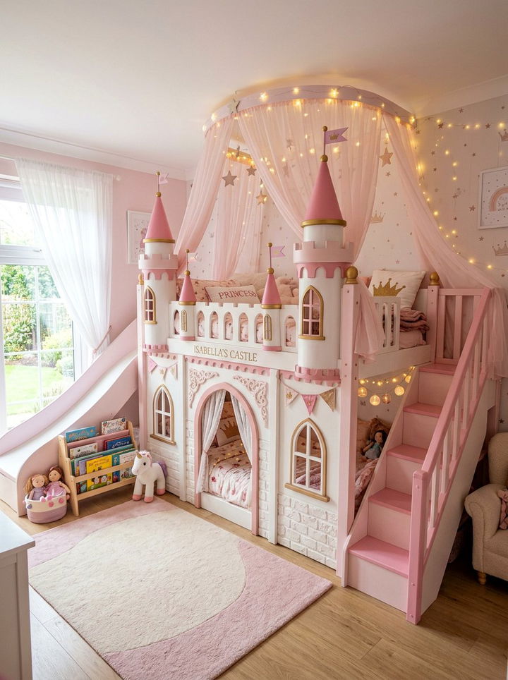 Princess Castle Bunk Bed - 30 bedroom bunk bed ideas