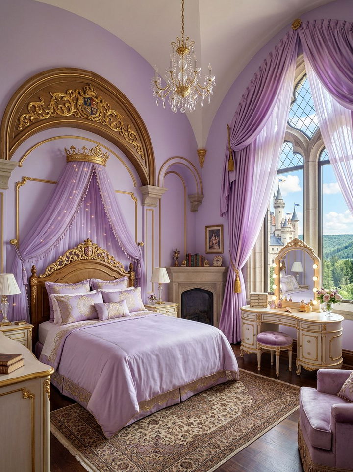 Princess castle bedroom - 30 toddler bedroom ideas