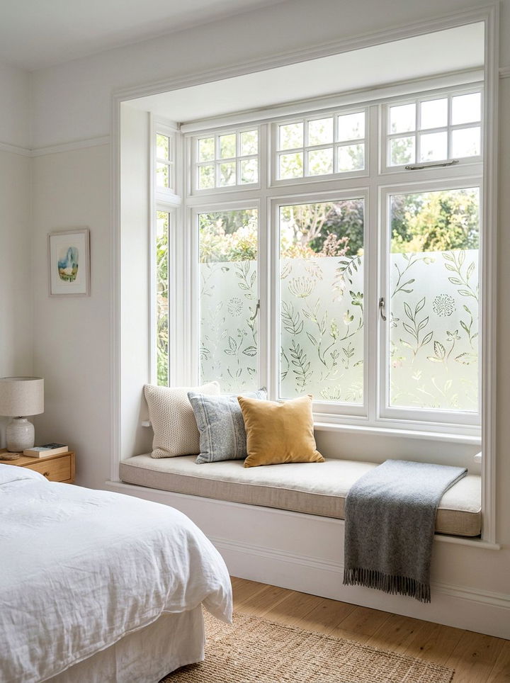 Privacy window film - 30 temporary bedroom ideas