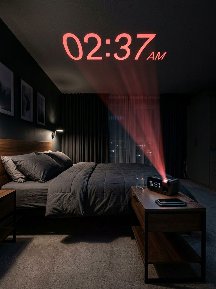 Projection Alarm Clock For Ceiling - 30 bedroom clock ideas