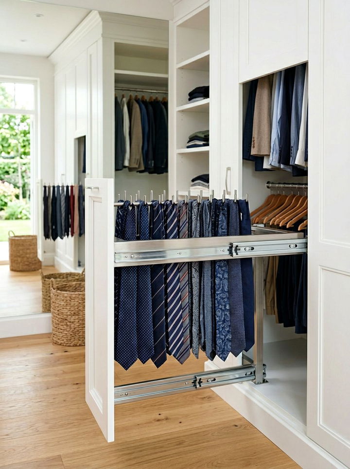 30 Clever Bedroom Tie Storage Ideas for Organized Closets