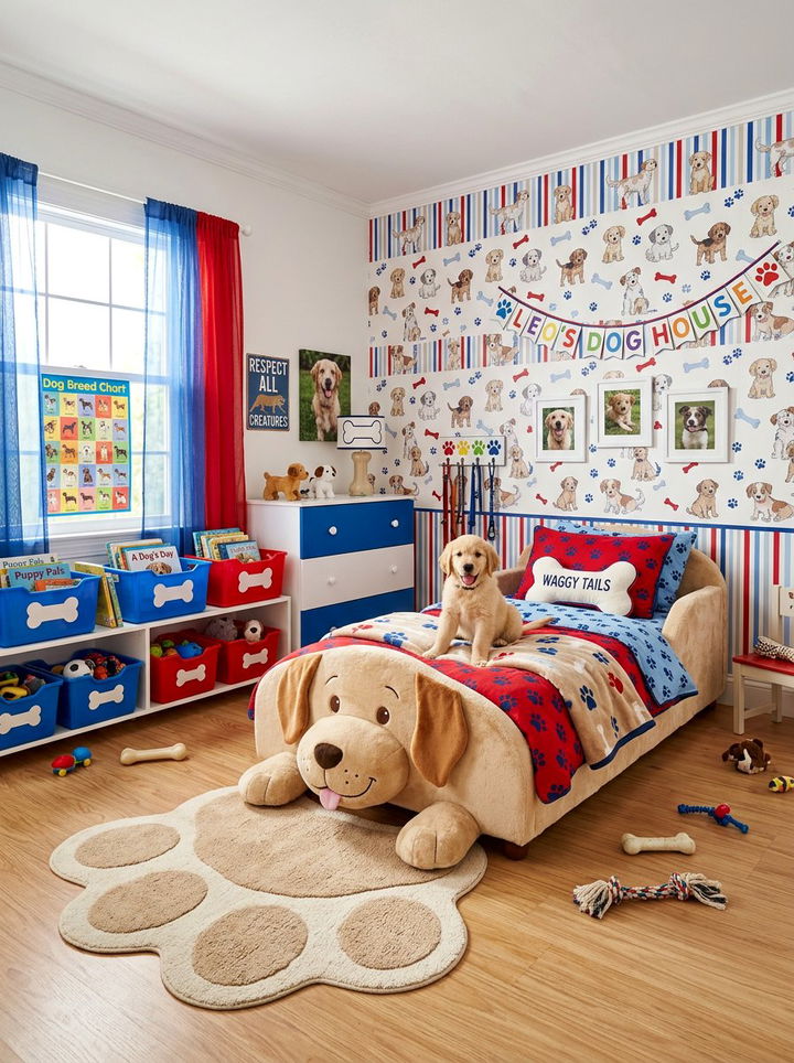 Puppy Dog Bedroom - 30 animal themed bedroom ideas