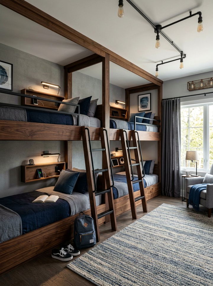 Quadruple Bunk Beds For Teens - 30 quadruple bedroom ideas