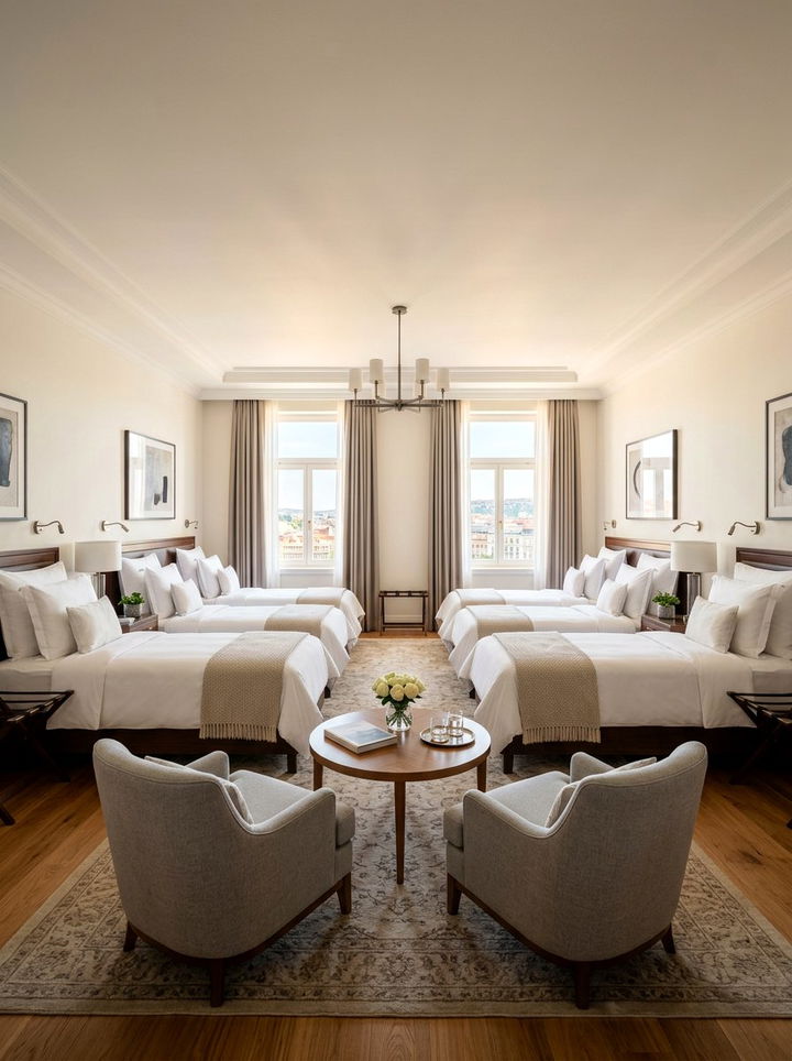 Quadruple Guest Room Setup - 30 quadruple bedroom ideas