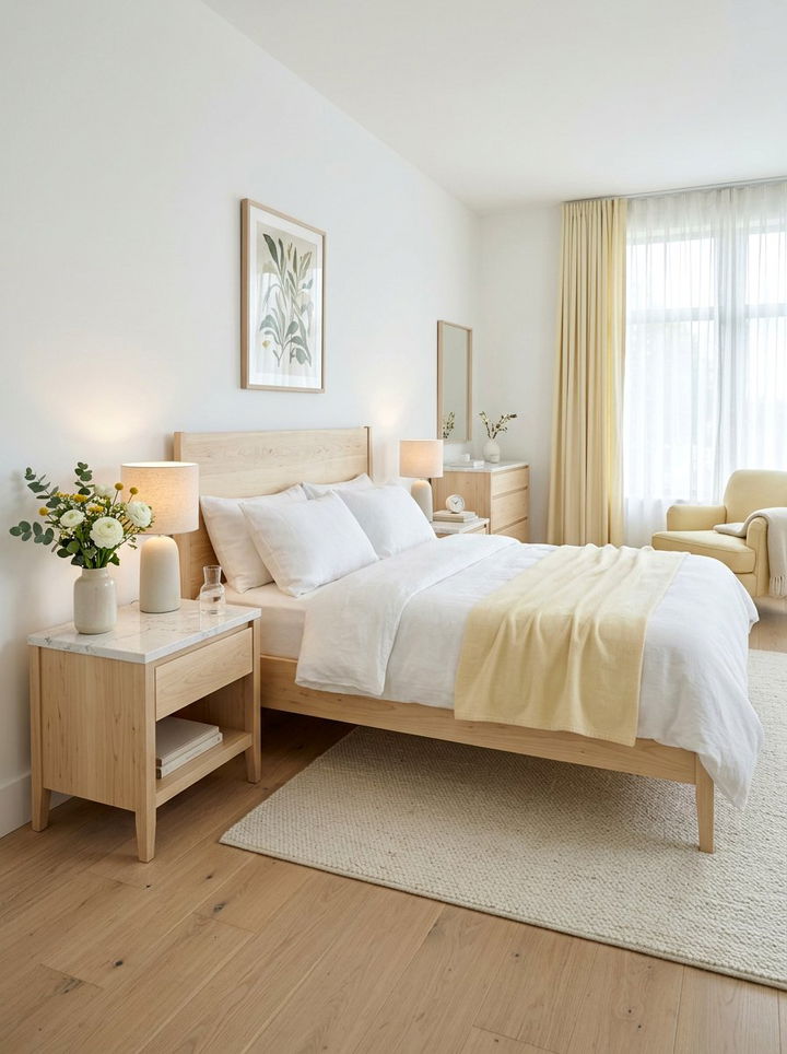 Quartz and Poplar Bedroom - 30 mixed material bedroom ideas