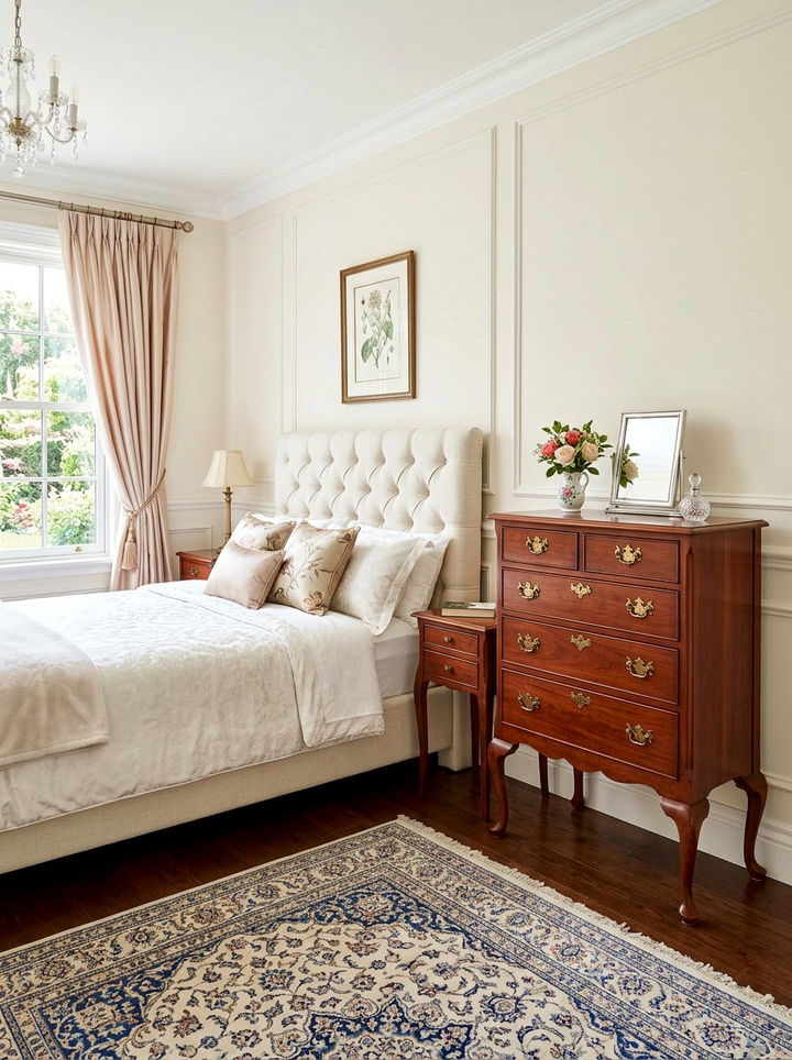 Queen Anne Style Dresser - 30 bedroom vintage dressers