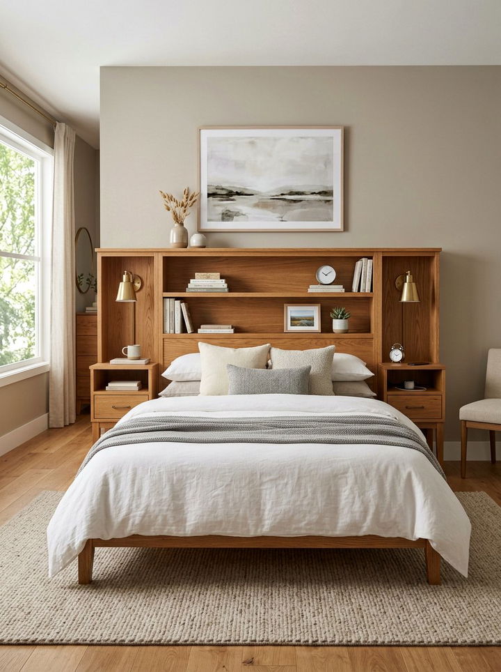 Queen Size Storage Headboard - 30 bedroom storage headboards