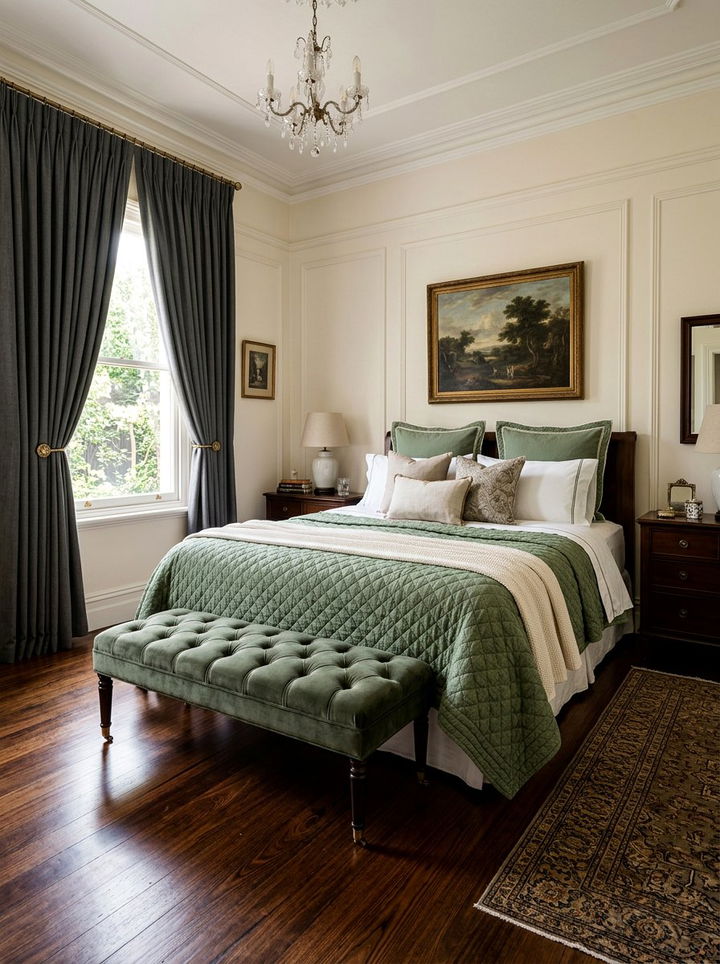 Quilted Bedspread - 30 soft texture bedroom ideas