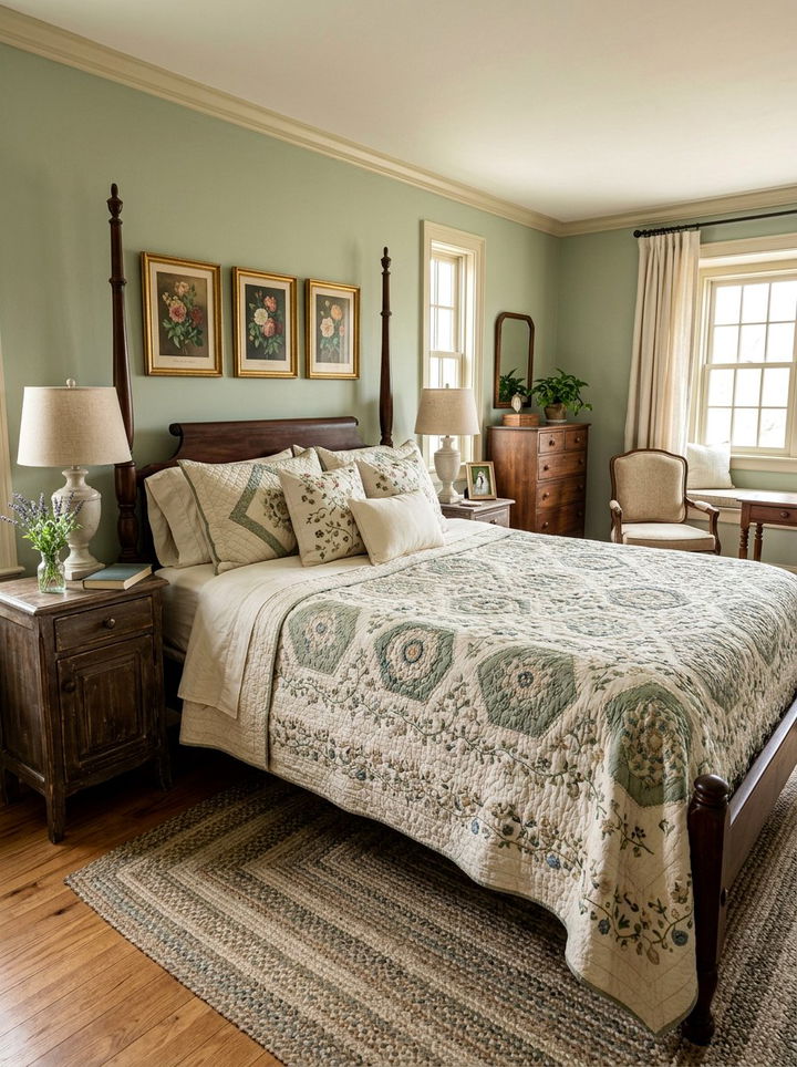 Quilted Cotton Bedspread - 30 cotton bedroom ideas