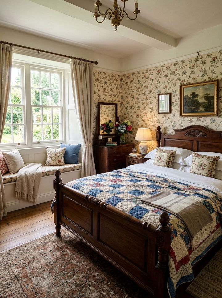 Quilted cotton coverlet - 30 cozy texture bedroom ideas