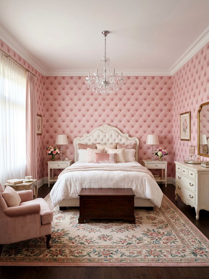 Quilted wallpaper - 30 bedroom textured wallpapers