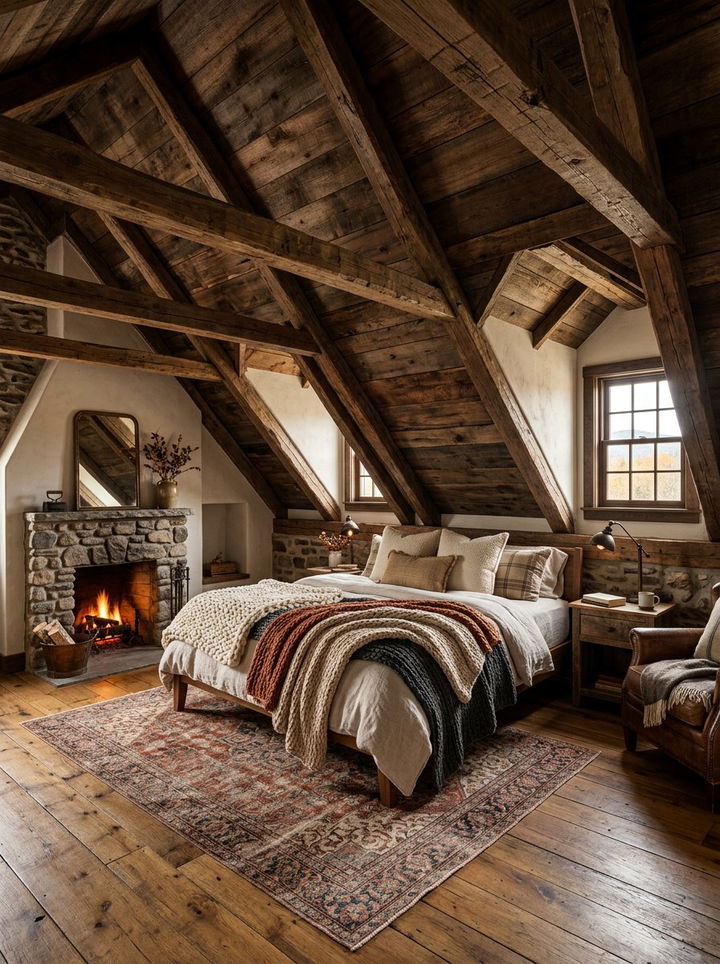 RUSTIC ATTIC SUITE - 30 attic bedroom ideas