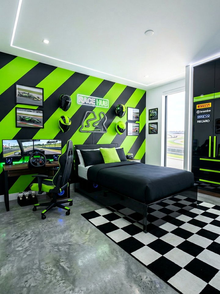 Race Truck Color Palette - 30 truck bedroom ideas