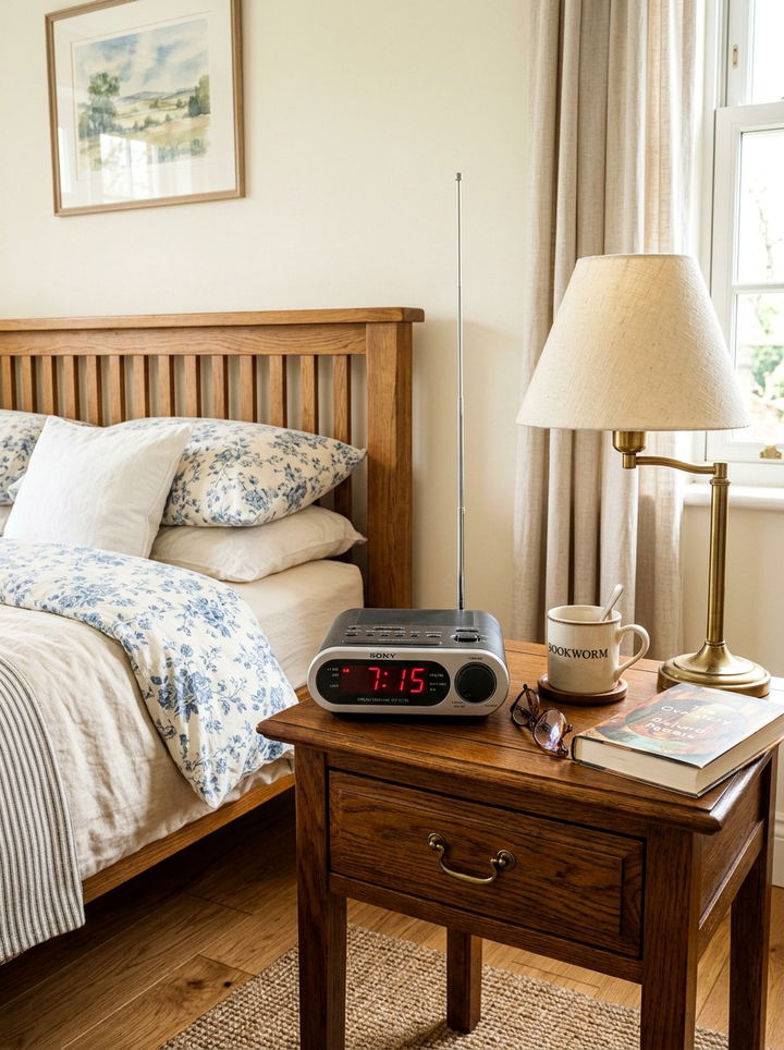 Radio alarm clock with presets - 30 bedroom alarm clocks