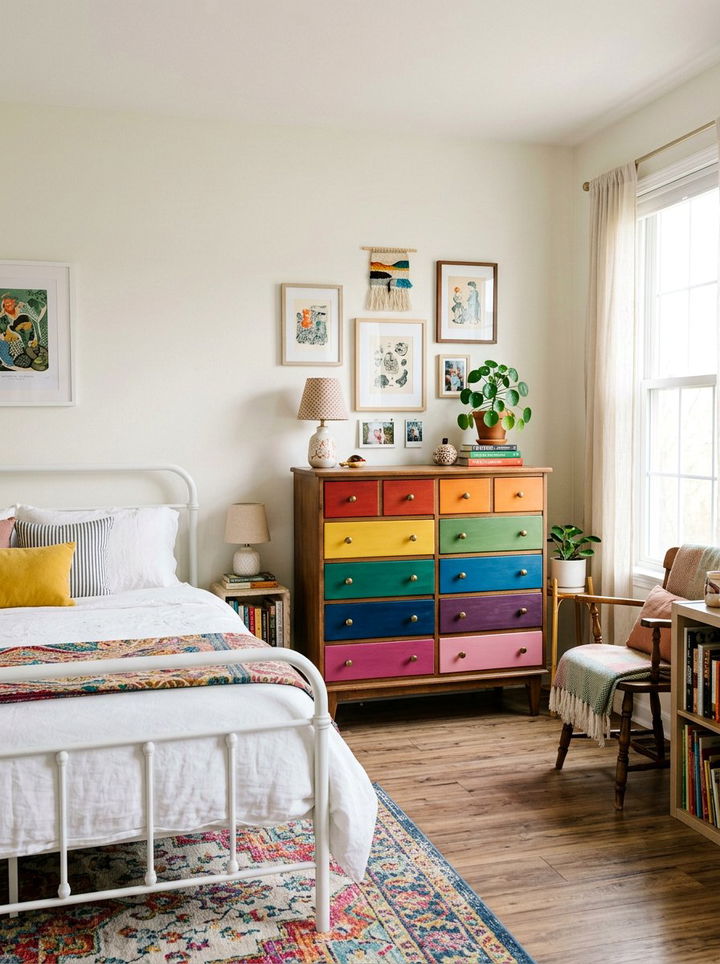 Rainbow Furniture - 30 rainbow bedroom ideas