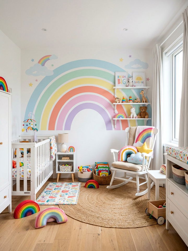 Rainbow Nursery - 30 infant bedroom ideas