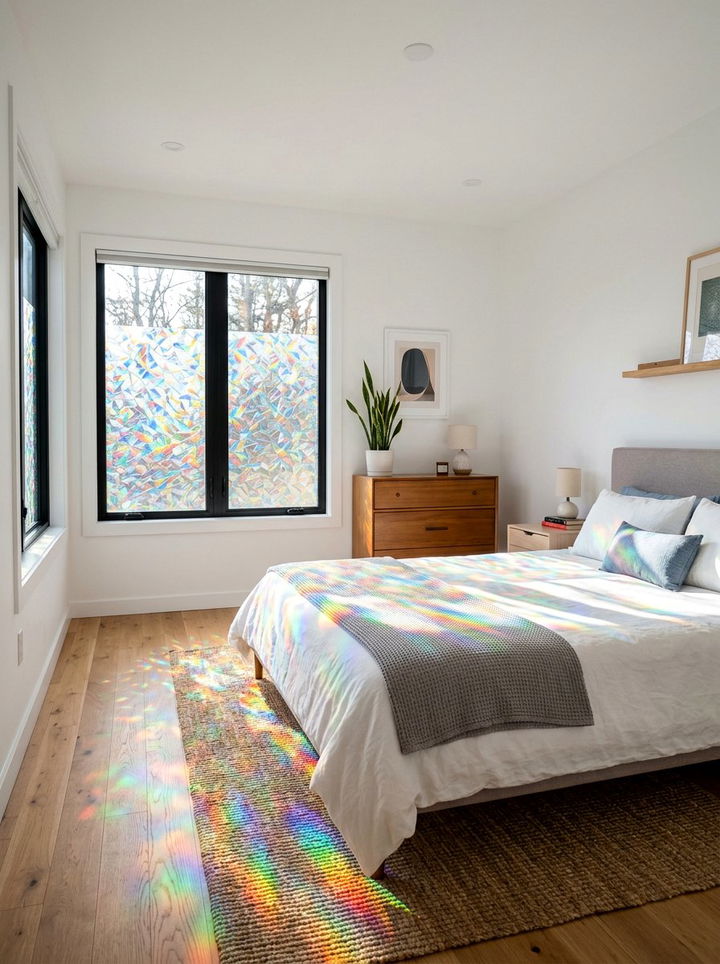 Rainbow Window Film - 30 rainbow bedroom ideas