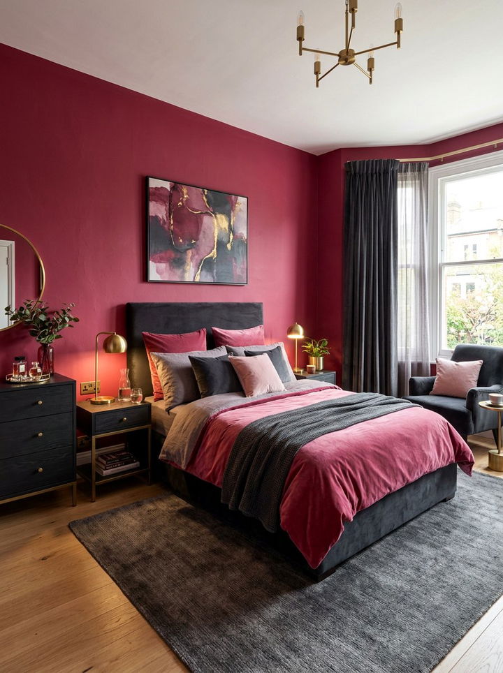 Raspberry Pink Bedroom - 30 bedroom pink walls