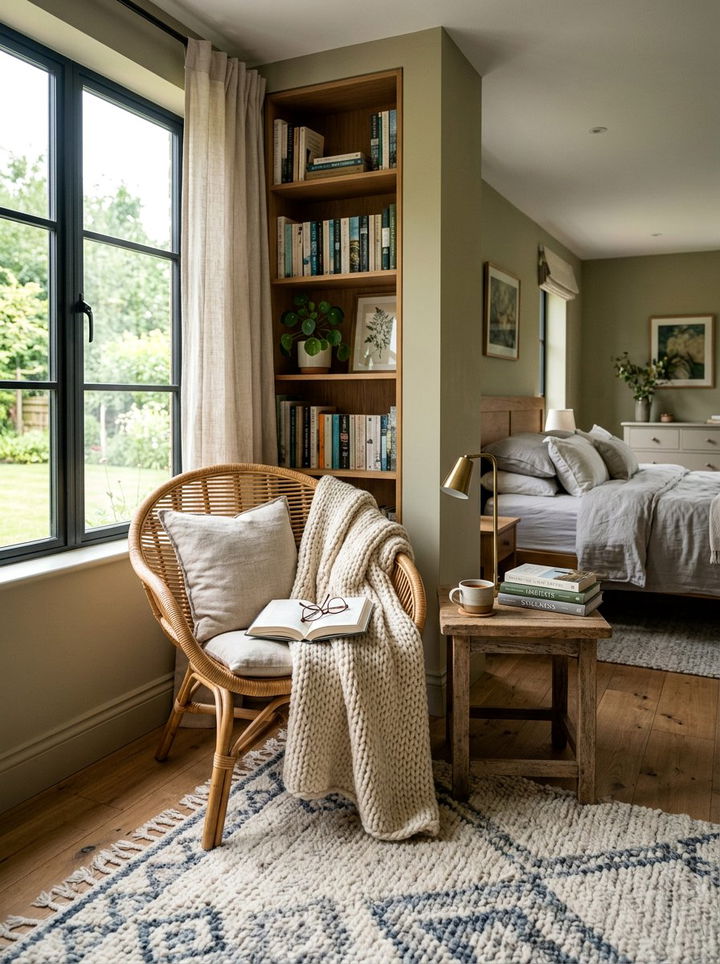 Rattan Accent Chair - 30 rattan bedroom ideas