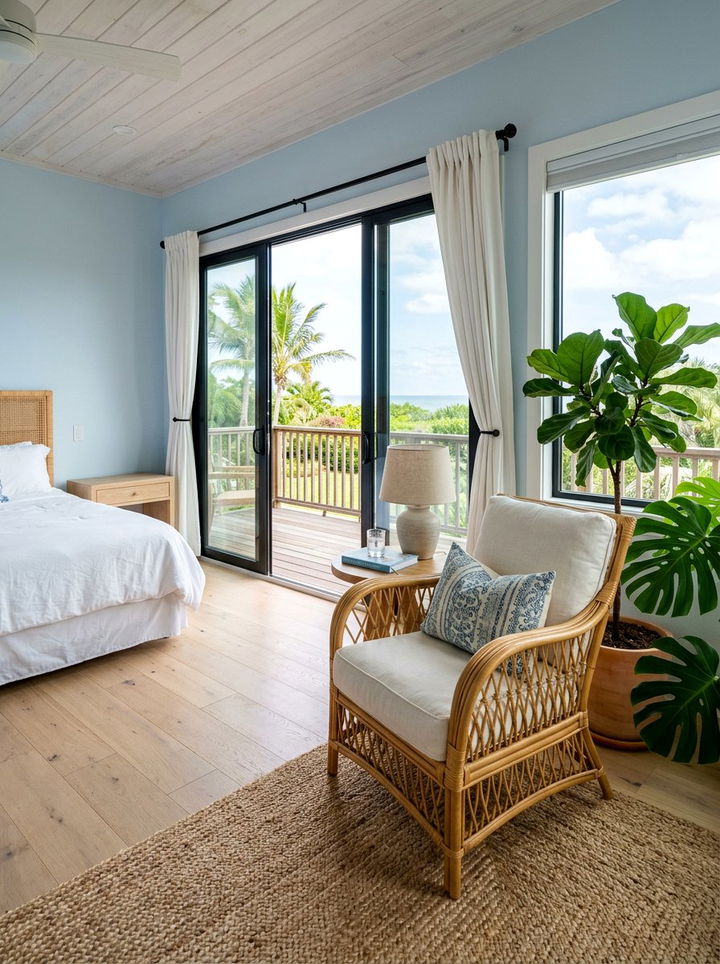 Rattan Armchair - 30 bedroom accent chairs