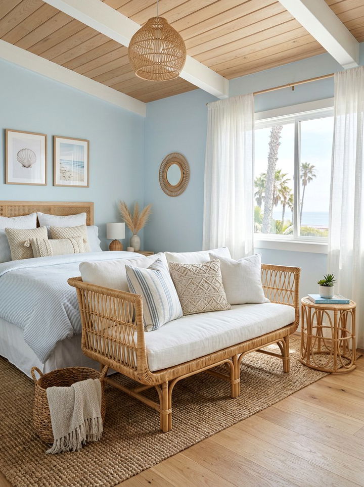 Rattan Bedroom Settee - 30 bedroom settees