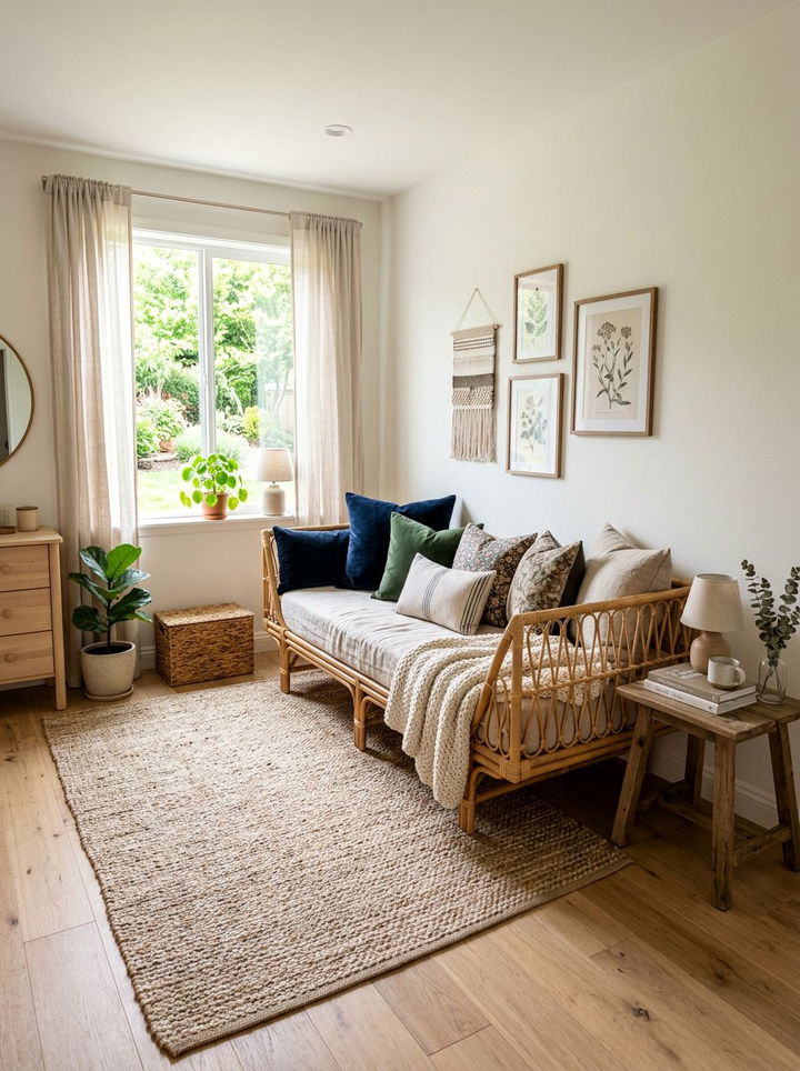 Rattan Daybed - 30 rattan bedroom ideas