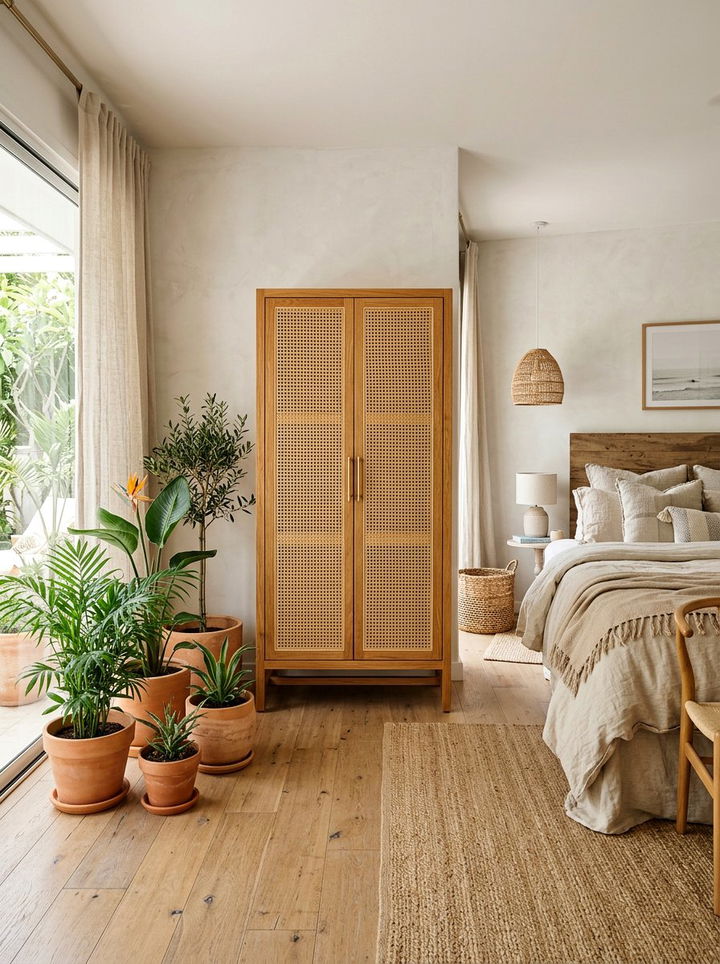 Rattan Door Bedroom Armoire - 30 bedroom armoires