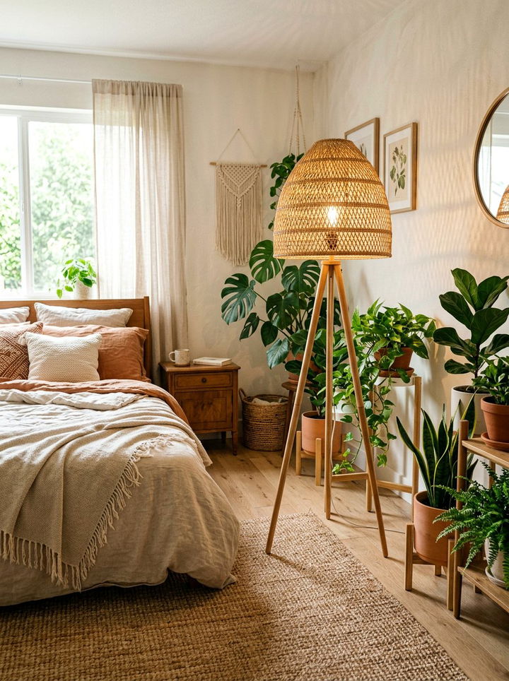 Rattan Floor Lamp - 30 bedroom floor lamps