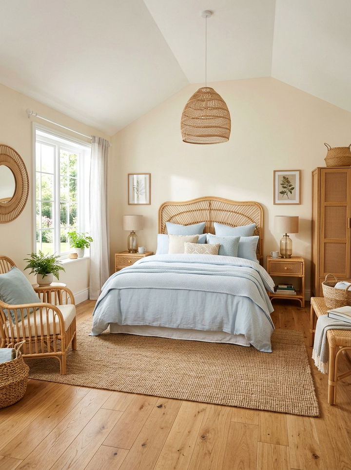 Rattan Furniture Bedroom - 30 beach house bedroom ideas