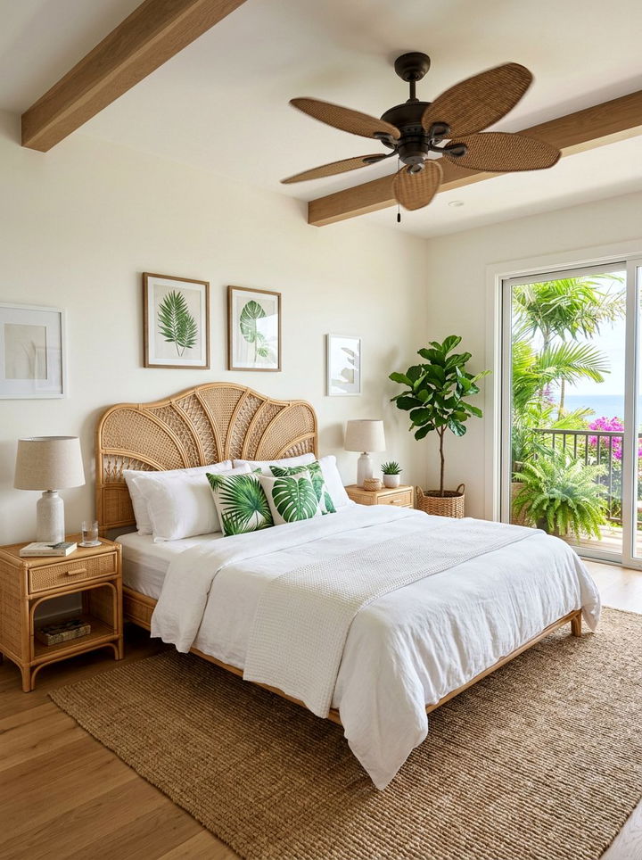 Rattan Furniture - 30 layered texture bedroom ideas