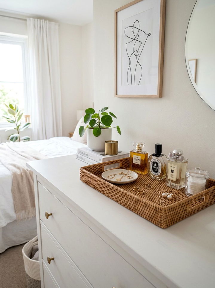 Rattan Tray - 30 woven bedroom ideas