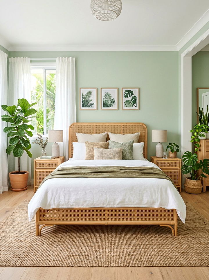 Rattan bedroom furniture - 30 bedroom update ideas