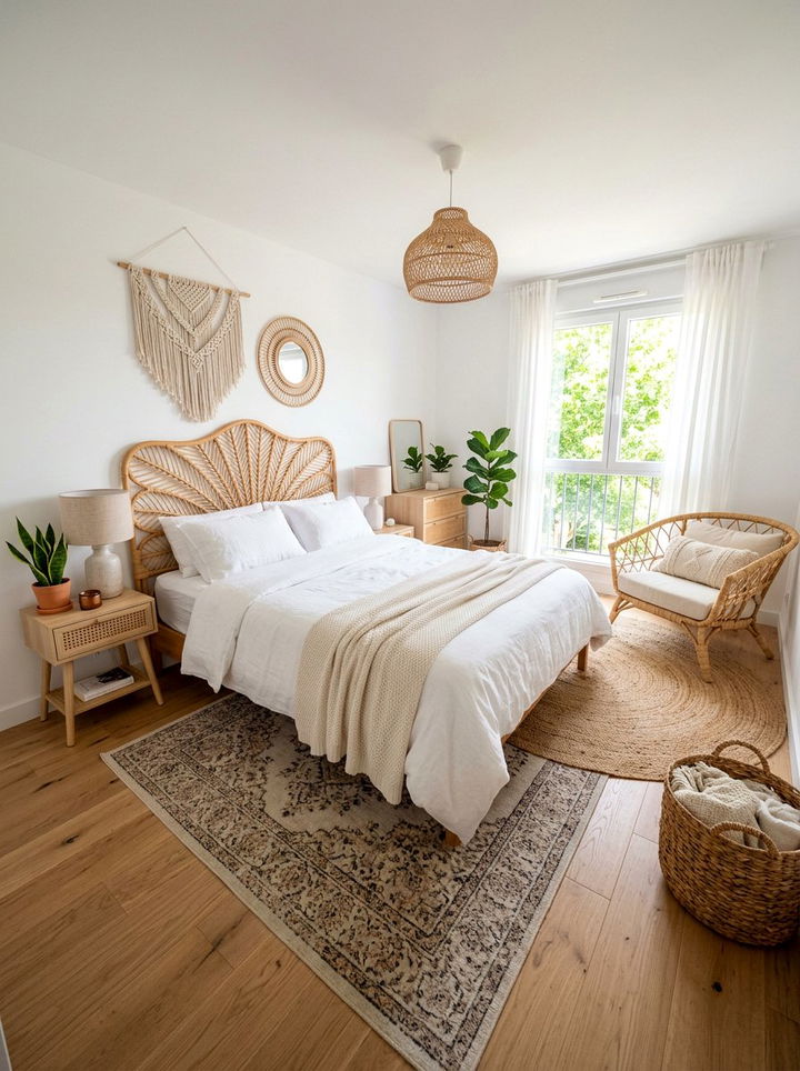 Rattan furniture bedroom - 30 restful bedroom ideas