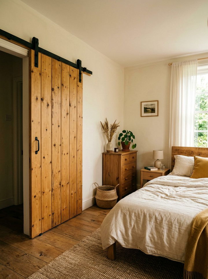 Raw Pine Barn Door - 30 bedroom barn doors