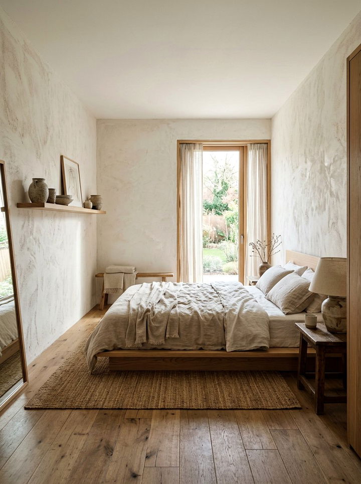 Raw Plaster Bedroom Wall - 30 bedroom textured walls