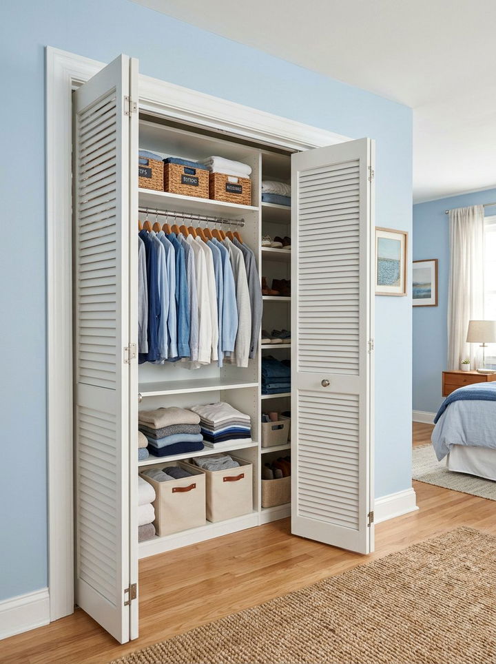 Reach In Closet Bifold Doors - 30 bedroom reach-in closet ideas