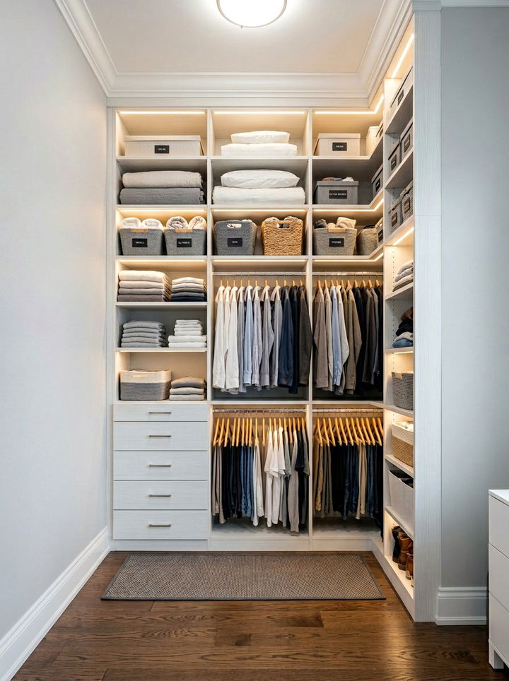 Reach In Closet Floor To Ceiling Storage - 30 bedroom reach-in closet ideas