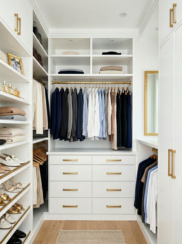 Reach In Closet High End Hardware - 30 bedroom reach-in closet ideas