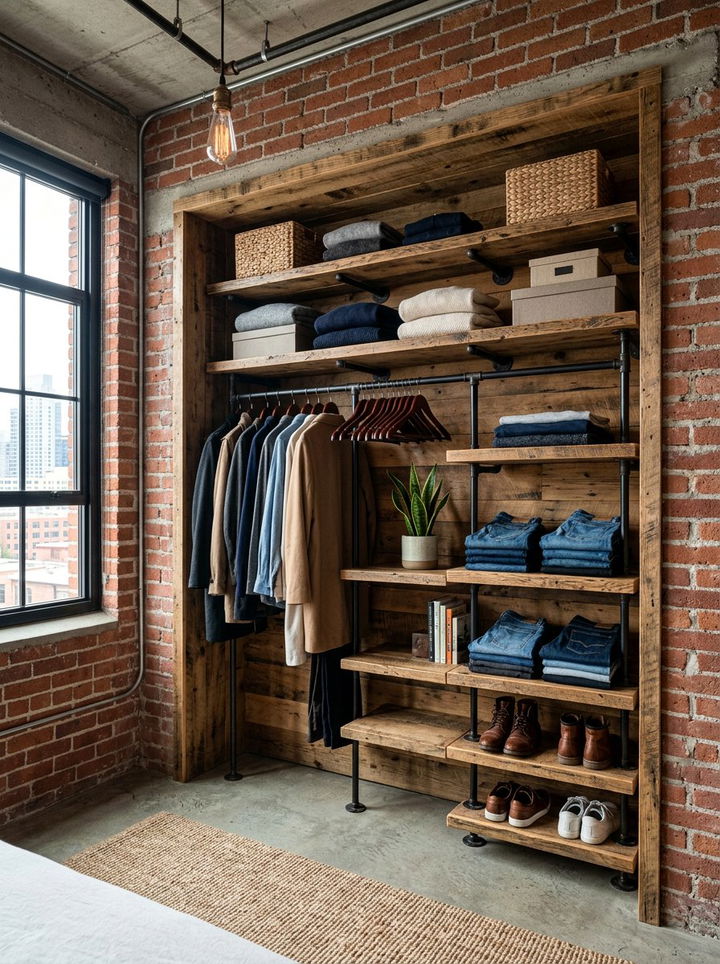 Reach In Closet Open Concept Shelving - 30 bedroom reach-in closet ideas