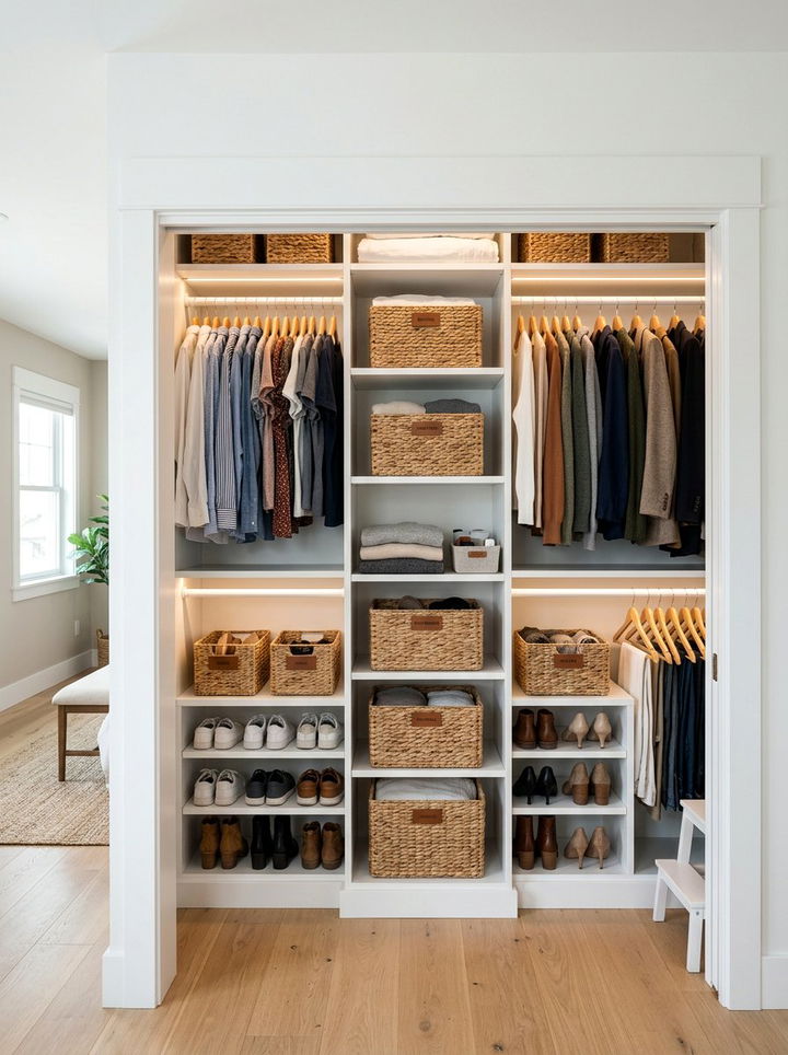 Reach In Closet Storage - 30 bedroom closet shelving ideas